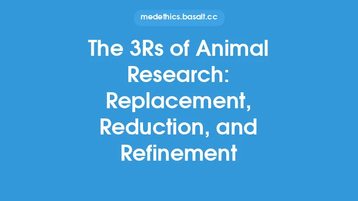 The 3Rs of Animal Research: Replacement, Reduction, and Refinement Thumbnail