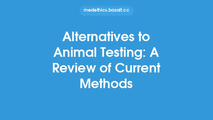 Alternatives to Animal Testing: A Review of Current Methods Thumbnail