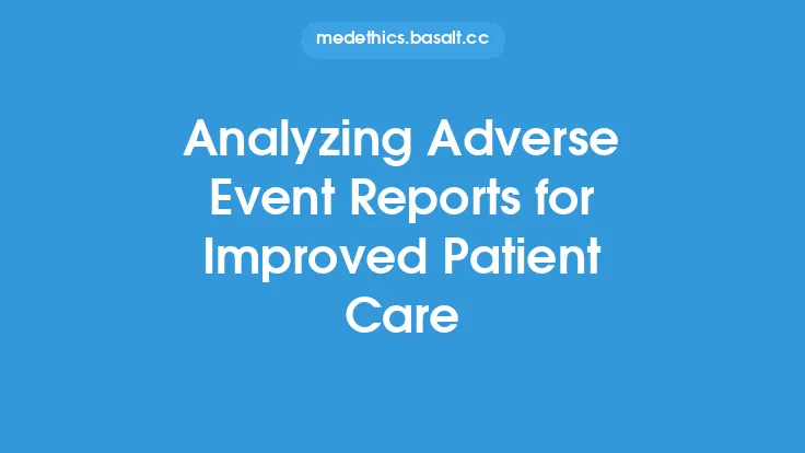 Analyzing Adverse Event Reports for Improved Patient Care Thumbnail