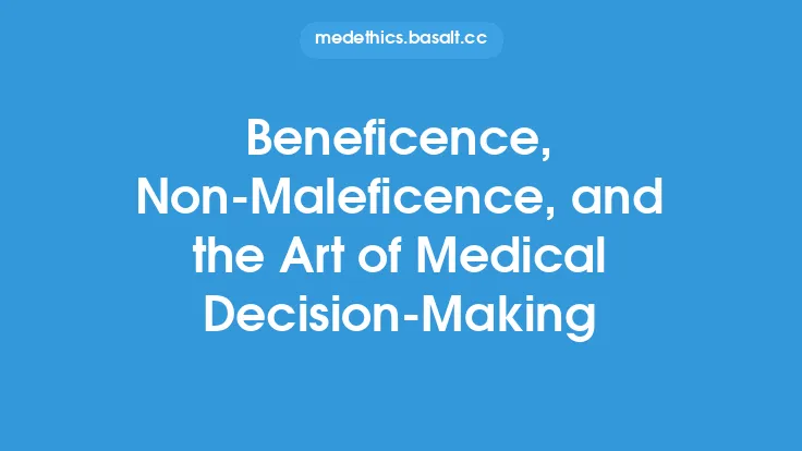 Beneficence, Non-Maleficence, and the Art of Medical Decision-Making Thumbnail