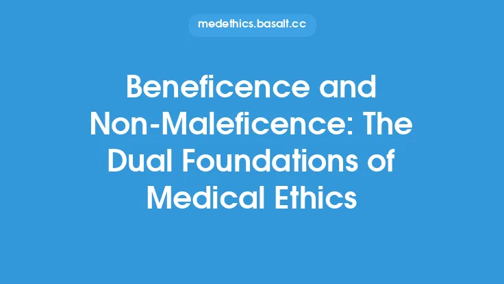 Beneficence and Non-Maleficence: The Dual Foundations of Medical Ethics Thumbnail