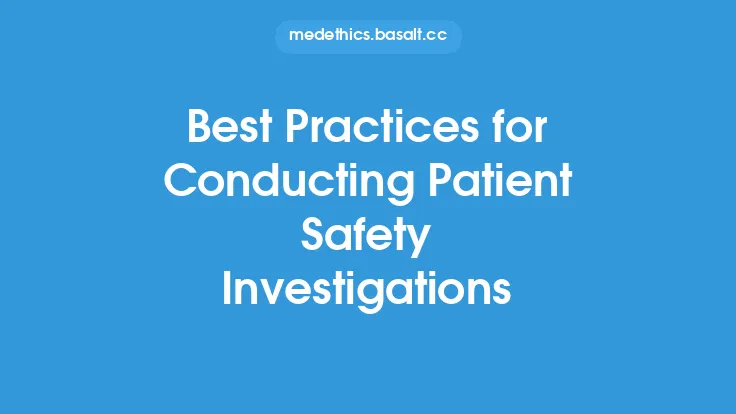 Best Practices for Conducting Patient Safety Investigations Thumbnail