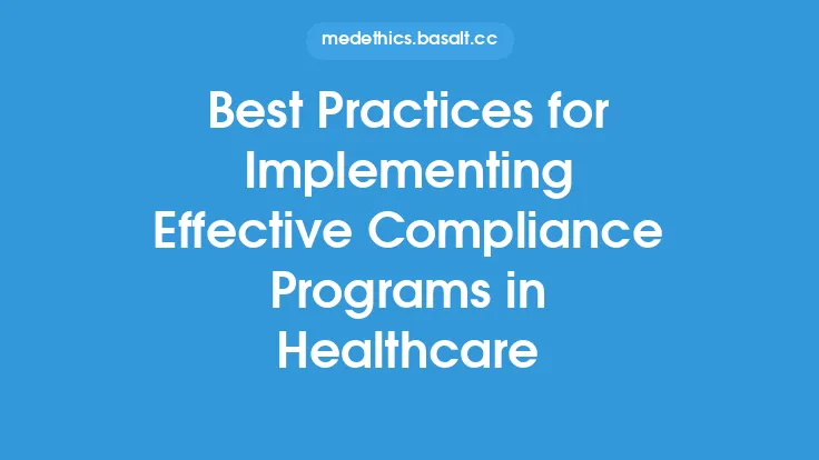 Best Practices for Implementing Effective Compliance Programs in Healthcare Thumbnail