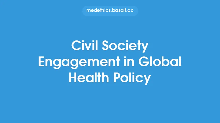 Civil Society Engagement in Global Health Policy Thumbnail