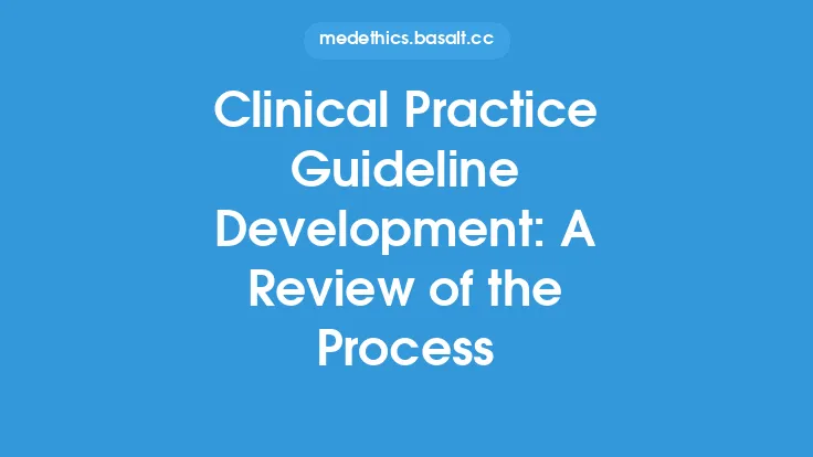 Clinical Practice Guideline Development: A Review of the Process Thumbnail