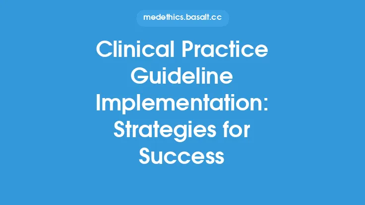 Clinical Practice Guideline Implementation: Strategies for Success Thumbnail