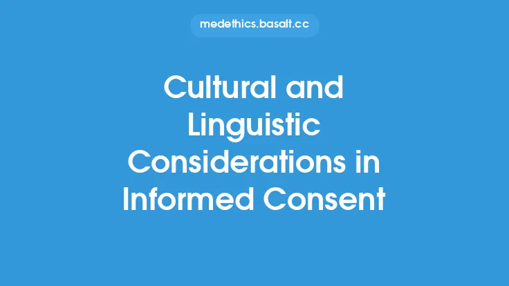 Cultural and Linguistic Considerations in Informed Consent Thumbnail