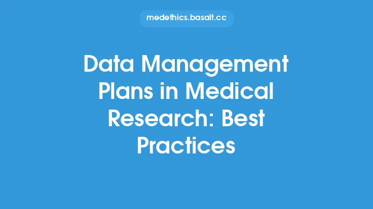 Data Management Plans in Medical Research: Best Practices Thumbnail