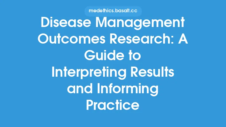 Disease Management Outcomes Research: A Guide to Interpreting Results and Informing Practice Thumbnail