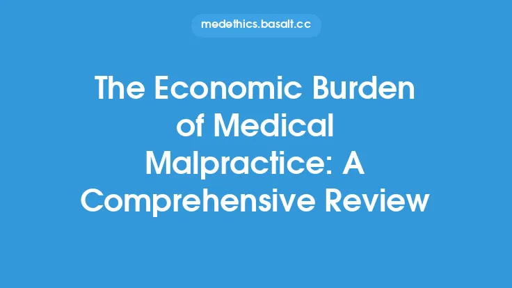 The Economic Burden of Medical Malpractice: A Comprehensive Review Thumbnail