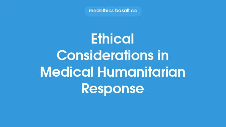 Ethical Considerations in Medical Humanitarian Response Thumbnail