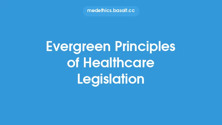 Evergreen Principles of Healthcare Legislation Thumbnail