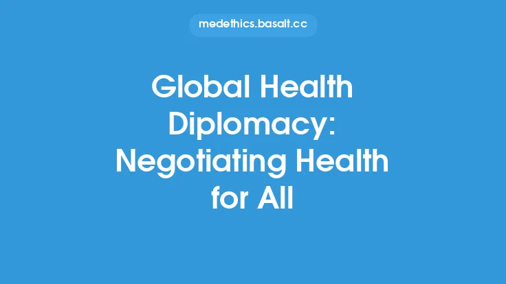 Global Health Diplomacy: Negotiating Health for All Thumbnail