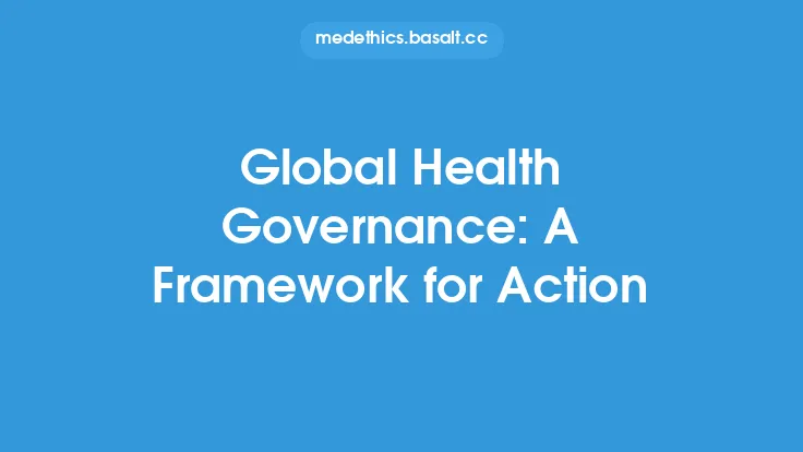 Global Health Governance: A Framework for Action Thumbnail