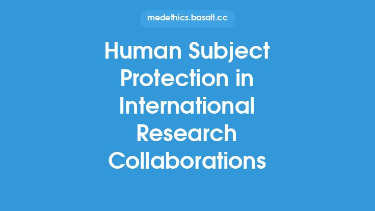 Human Subject Protection in International Research Collaborations Thumbnail