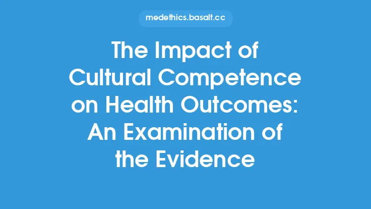 The Impact of Cultural Competence on Health Outcomes: An Examination of the Evidence Thumbnail