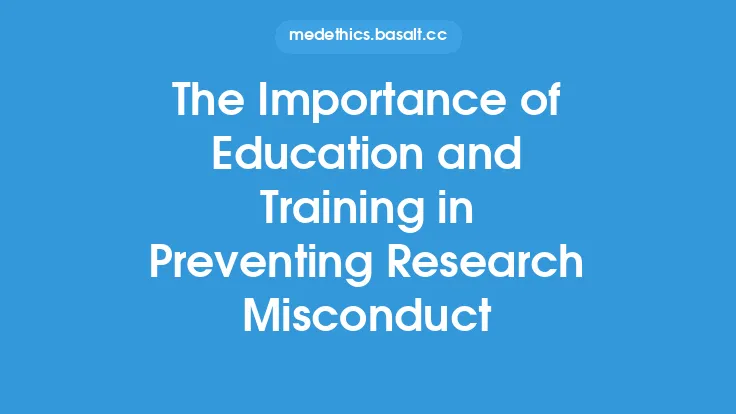 The Importance of Education and Training in Preventing Research Misconduct Thumbnail