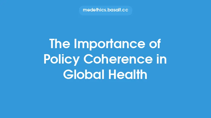 The Importance of Policy Coherence in Global Health Thumbnail