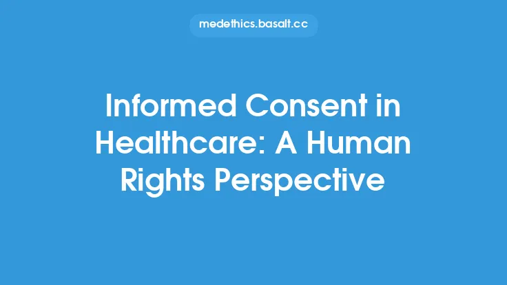 Informed Consent in Healthcare: A Human Rights Perspective Thumbnail