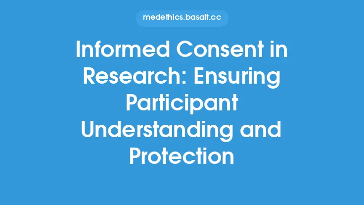 Informed Consent in Research: Ensuring Participant Understanding and Protection Thumbnail