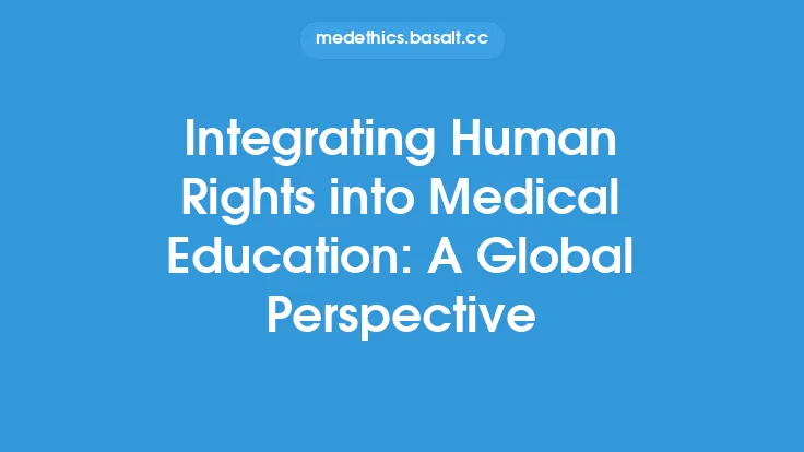 Integrating Human Rights into Medical Education: A Global Perspective Thumbnail