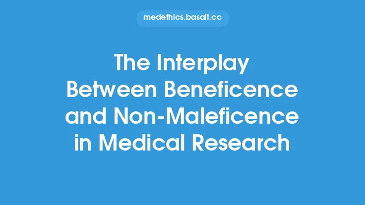 The Interplay Between Beneficence and Non-Maleficence in Medical Research Thumbnail