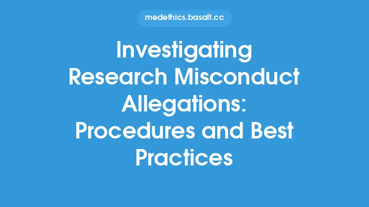 Investigating Research Misconduct Allegations: Procedures and Best Practices Thumbnail