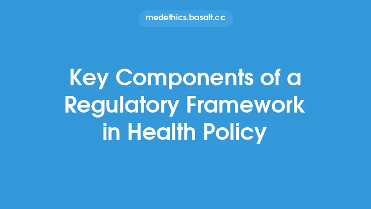 Key Components of a Regulatory Framework in Health Policy Thumbnail