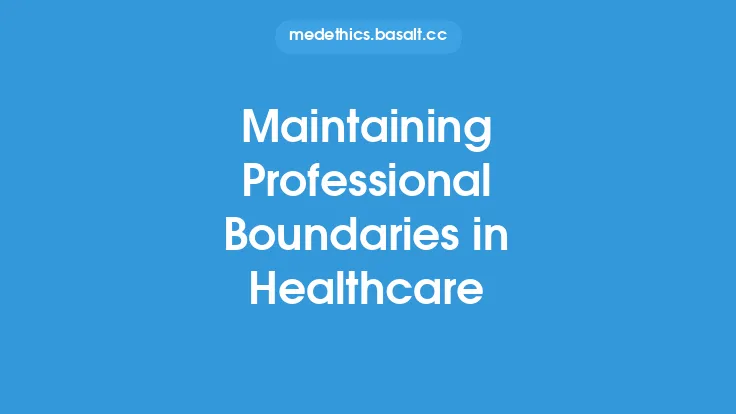 Maintaining Professional Boundaries in Healthcare Thumbnail