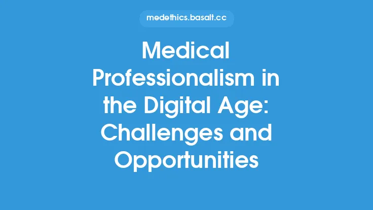 Medical Professionalism in the Digital Age: Challenges and Opportunities Thumbnail