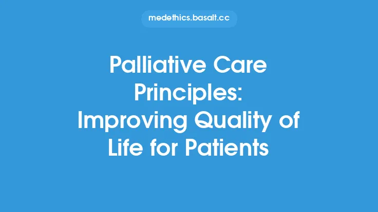 Palliative Care Principles: Improving Quality of Life for Patients Thumbnail