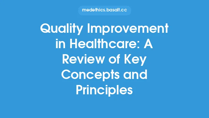 Quality Improvement in Healthcare: A Review of Key Concepts and Principles Thumbnail