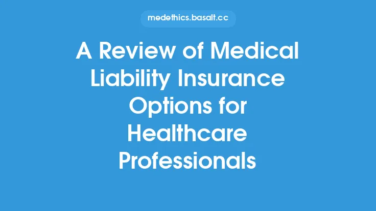 A Review of Medical Liability Insurance Options for Healthcare Professionals Thumbnail
