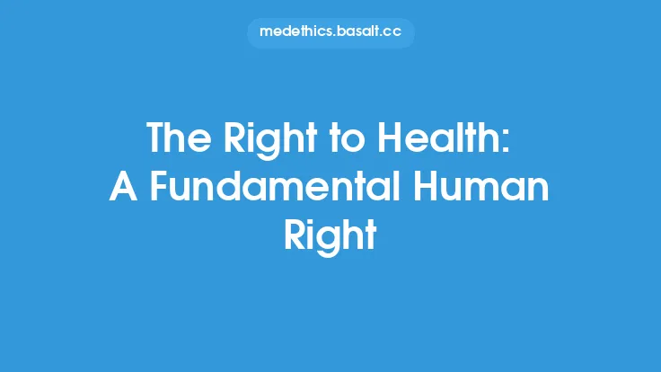 The Right to Health: A Fundamental Human Right Thumbnail