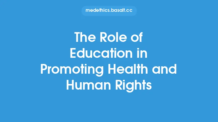 The Role of Education in Promoting Health and Human Rights Thumbnail
