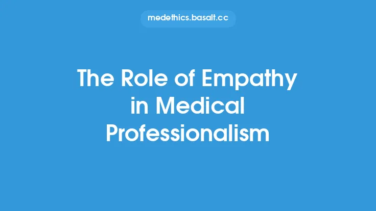 The Role of Empathy in Medical Professionalism Thumbnail