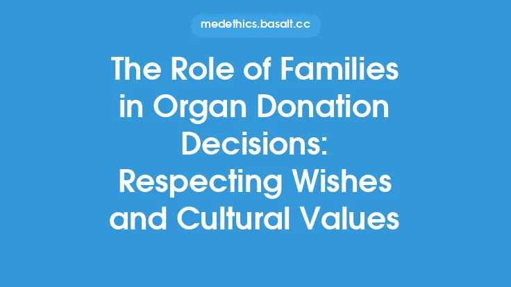 The Role of Families in Organ Donation Decisions: Respecting Wishes and Cultural Values Thumbnail