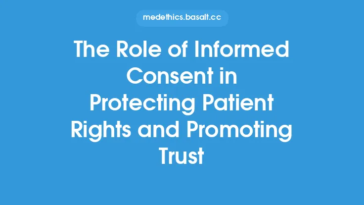 The Role of Informed Consent in Protecting Patient Rights and Promoting Trust Thumbnail