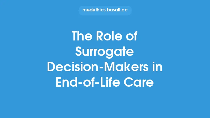 The Role of Surrogate Decision-Makers in End-of-Life Care Thumbnail