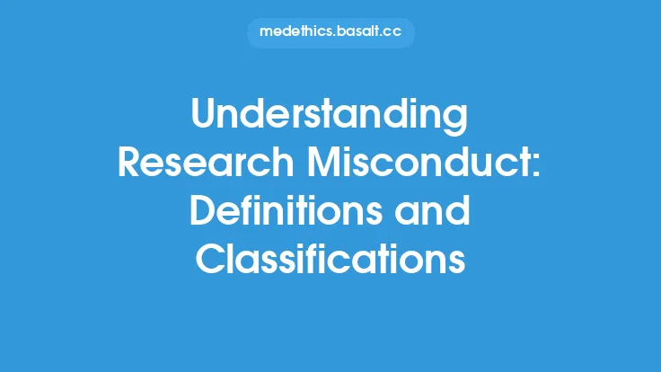 Understanding Research Misconduct: Definitions and Classifications Thumbnail