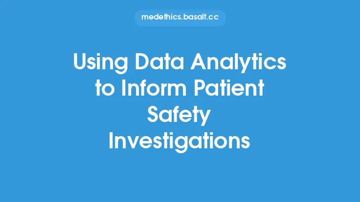 Using Data Analytics to Inform Patient Safety Investigations Thumbnail
